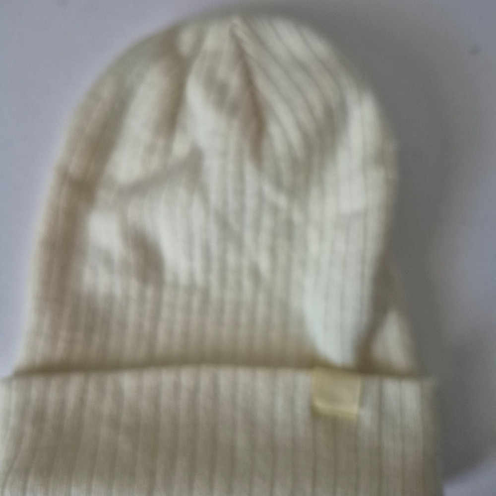 Calia Hat‎ Beanie Mens One Size Tan Light Yellow Knit Winter Pull On Warm